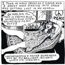  ?? DRAWN & QUARTERLY ?? From Aline Kominsky-Crumb’s Love That Bunch: Food, Sex, Death, Pain, Romance, Joy. The artist inspired a generation of woman cartoonist­s.