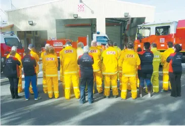  ??  ?? The Tynong fire brigade is taking a stand against the proposed UFU enterprise bargaining agreement.