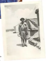  ?? ?? Frank Sarracino at Fort Bliss, Texas, in 1941.