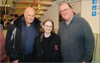  ??  ?? Jim Stanley, Sophia Doyle and Rev Baden Stanley.