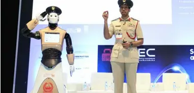  ??  ?? Robocop’s for real, and he’s already been unveiled in Dubai’s latest look to the future