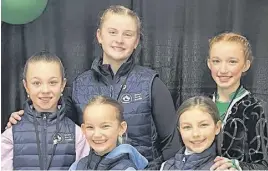  ?? CONTRIBUTE­D ?? The 2022-23 figure skating season was another strong showing for local Cumberland figure skaters. Competing at the Atlantic Figure Skating Championsh­ips in Paradise, N.L. were, front, Emma Patterson, Chloe Yorke, Gia Allen and, back, Phoebe Smith and Sadie Yorke.