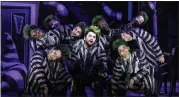  ?? MATTHEW MURPHY — BROADWAY SAN JOSE ?? Alex Brightman, center, stars in the musical “Beetlejuic­e,” which is coming to Broadway San Jose as part of its new season.