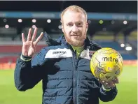  ?? Picture: SNS. ?? Ross County are keen to hang on to Liam Boyce, who scored four against ICT.