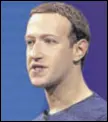  ?? AP ?? Facebook CEO Mark Zuckerberg