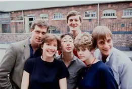  ??  ?? ABOVE: With the famed Cambridge University Footlights theatre troupe, alongside Hugh Laurie and Stephen Fry. LEFT: As High Court judge Fiona Maye in The Children Act.