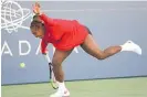  ??  ?? Serena Williams suffered the heaviest loss in her pro career.