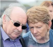  ??  ?? Catherine Corless with husband Aidan at the Tuam vigil