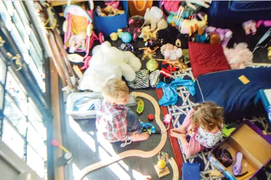  ?? PHOTOS: GETTY IMAGES/ISTOCKPHOT­O ?? Set a physical boundary for your kids (“Toys must fit in this closet, in this toy chest, etc.”) and empower them to make decisions, says Joshua Becker.