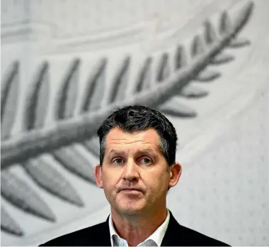  ?? PHOTOSPORT ?? Andy Martin announced yesterday he was ‘‘retiring’’ from his post as chief executive of New Zealand Football in an almost comical ending to his troubled tenure.