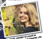  ??  ?? im ist zurzeit _schnider «Ihr Favoritin. @nathalie el die Trav sie Influencer-feld durchschni­ttlich, Hauptthema eherFeed ist stärker für ein INSTA könnte sich engagieren», so Plüss.