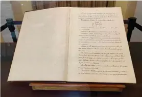  ?? CORTESÍA ?? El documento se compone de 75 folios.