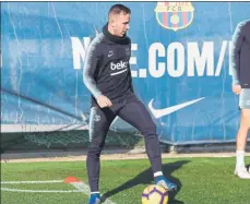  ?? FOTO: FCB ?? Arthur Melo entrenó ayer con normalidad y en principio podrá jugar el derbi tras haberse perdido los últimos tres partidos a causa de una sobrecarga