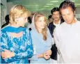  ??  ?? On a mission: Diana in Lahore, top; with Jemima and Imran Khan, middle; and Hasnat Khan, below