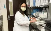  ?? Broward Health ?? Rachel Chavez, R.N., a nurse manager at Broward Health Imperial Point, checks medical supplies to ensure her team has what it needs to care for patients.