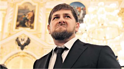  ??  ?? Under Ramzan Kadyrov, head of the Chechen Republic, brutal crackdowns have taken place by police and security forces