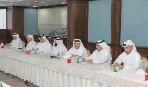  ?? ?? The Qatar Chamber’s elected council for the seventh session (2023-2028) held its first meeting on Thursday to elect the executive office, which includes the chairman and his vice-chairmen.