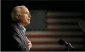  ?? GERALD HERBERT — THE ASSOCIATED PRESS FILE ?? In this file photo, Republican presidenti­al candidate Sen. John McCain, R-Ariz., speaks at a rally in Davenport, Iowa.