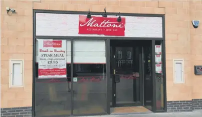  ??  ?? Mattoni Italian Restaurant & Wine Bar, 114 Four Chimneys Crescent, Hampton Vale, Peterborou­gh, PE7 8FH.