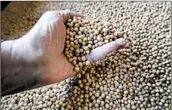  ?? ORLIN WAGNER/AP ?? China has threatened tariffs on soybeans and other U.S. staples. That could affect a part of the president’s base.