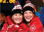  ?? JEFF MCINTOSH/THE CANADIAN PRESS FILE PHOTO ?? Kaillie Humphries and Heather Moyse launched a golden double in bobsled at the 2010 Vancouver Olympics.