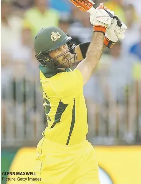  ?? Picture: Getty Images ?? GLENN MAXWELL