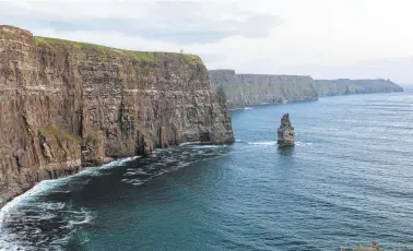  ??  ?? The Cliffs of Moher in Liscannor, Ireland. At certain times of the year, just off the cliffs, the conditions are just right to create the formidable Aileen’s break.