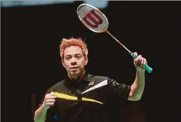  ??  ?? Cheah Liek Hou wins the SU5 (upper body impairment) at the Para Badminton World Championsh­ips in South Korea yesterday.