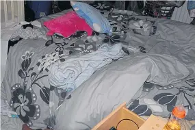  ??  ?? The bed where tragic 13- month- old Poppi was found collapsed in 2012