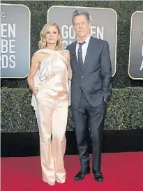  ?? AFP ?? Kevin Bacon y Kyra Sedgwick. Una gala diferente.