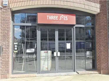  ?? ?? Three Joes sourdough pizza restaurant in West Street, Fareham
Picture: Sarah Standing (180424-796)