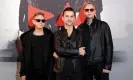  ?? Photograph: Benoît Tessier/Reuters ?? ‘The glue that held them together’ ... Andrew Fletcher (right) with Martin Gore and Dave Gahan in 2012.