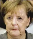  ?? DPA-BILD: VON JUTRCZENKA ?? Angela Merkel am Montagmorg­en.
