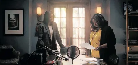  ?? | Supplied ?? GABRIELLE Union in a scene with Octavia Spencer in Truth Be Told season 3.
