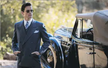  ?? AMAZON ?? Matt Bomer kept passages from F. Scott Fitzgerald’s The Last Tycoon close during shooting.