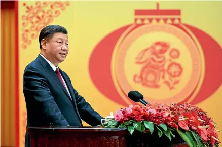  ?? AP ?? Xi Jinping will preside over a Two Sessions gathering that will see China’s largest leadership reshuffle in a decade, as well as expanding the Chinese Communist Party’s control over more areas of decision-making.