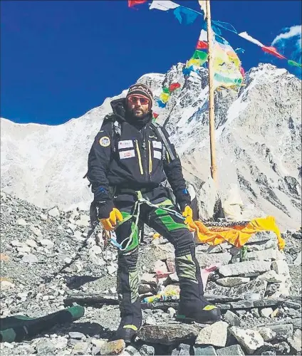  ?? FOTO: ALEX TXIKON ?? Alex Txikon intentará la próxima semana el ascenso invernal sin oxígeno al Everest, el techo del mundo