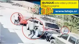  ?? F. BARRANTES ?? Los maleantes dejaron botado el carro que usaron en el asalto.