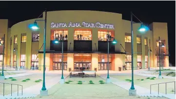  ?? SOURCE: SANTA ANA STAR CENTER ?? The Santa Ana Star Center arena in Rio Rancho will be the site of President Donald Trump’s rally Monday. Santa Ana Pueblo has been fielding calls about the event, even though the pueblo has no connection to events at the facility other than owning the naming rights.