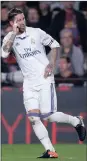  ??  ?? SERGIO RAMOS: ‘I’m delighted with the goal’