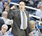  ?? JOHN RAOUX/ASSOCIATED PRESS ?? First-year coach Frank Vogel will try to guide the Magic to the playoffs for the first time sinc 2012.