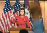  ?? KEN CEDENO/SIPA USA 2019 ?? Baltimore-born and raised U.S. Rep. Nancy Pelosi, of California, was inducted into the Maryland Women’s Hall of Fame on Thursday.