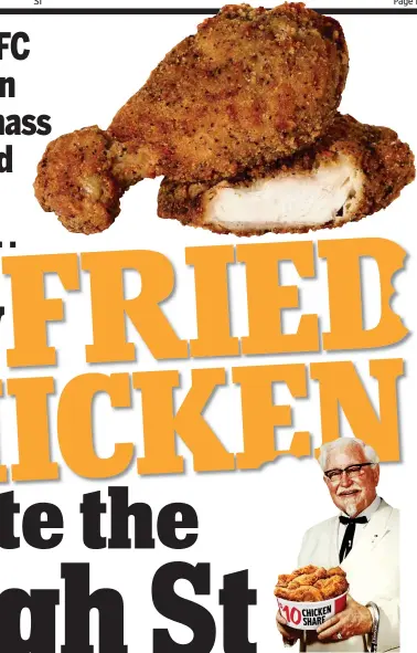  ??  ?? KFC king: Colonel Sanders