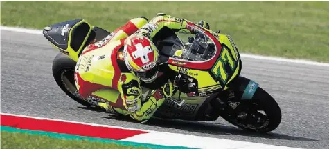  ?? AP ?? Ist der GP von Japan am Sonntag in Motegi das viertletzt­e Rennen von Dominique Aegerter im Moto-Zirkus?