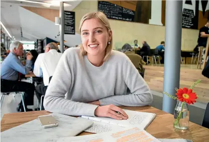  ?? MAARTEN HOLL / FAIRFAX NZ ?? Law student Isobel Pepper says she will ‘‘fight the good fight’’ for equal pay in the legal profession.