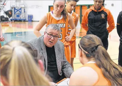  ?? VAUGHAN MERCHANT/CAPE BRETON UNIVERSITY ?? Cape Breton Capers women’s basketball team head coach Fabian McKenzie of Glace Bay, shown in this file photo, will serve as an assistant coach with Canada’s women’s team at the 2018 Gold Coast Commonweal­th Games starting this week in Queensland,...