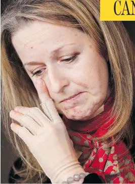  ?? JOHN WOODS / THE CANADIAN PRESS ?? Lawyer Maria Mitousis, seen in 2015, begged colleague Connie Petersen not to leave her side after Mitousis was injured by a letter bomb, Petersen told a courtroom Wednesday.