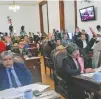  ??  ?? Trabajo.El pleno de la Comisión Permanente de la Asamblea Legislativ­a sesionó ayer.