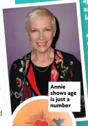  ?? ?? Annie shows age is just a number