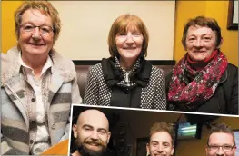  ??  ?? Mary Whelan, Rose Murphy and Kay Lane enjoying the top tips and craic at the preChelten­ham night in Christy’s.